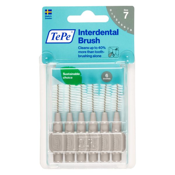 TEPE Interdental Brush Original Grey Pack (ISO 7) 6 Pack