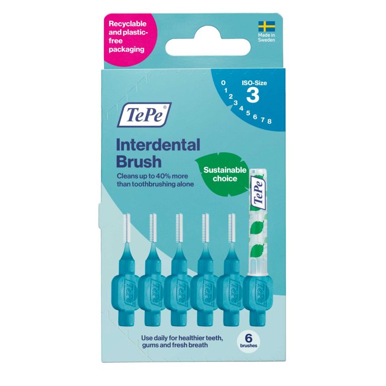 Tepe Interdental Brush 0.6Mm Blue 6 Pack