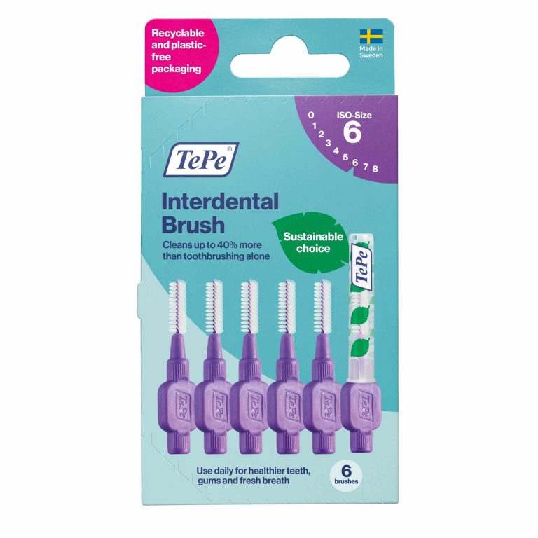 Tepe Interdental Brush 1.1Mm Purple 6 Pack