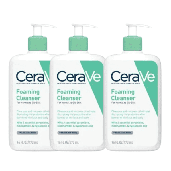 3* Cerave Foaming Cleanser 473ml