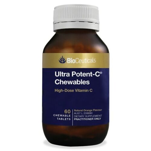 BioCeuticals Ultra Potent-C 60 Chewable Tablets High Dose Vitamin C 1000mg Vegan Main Image