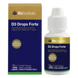 Bioceuticals D3 Drops Forte 20ml Oral Liquid Vitamin D3 1000Iu Healthy Immunity