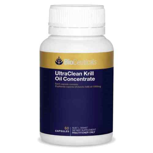 Bioceuticals Ultraclean Krill Oil Concentrate 60 Capsules Msc High Strength