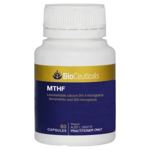 Bioceuticals Mthf 60 Capsules Bioactive Folate Fatigue Healthy Immunity Vegan