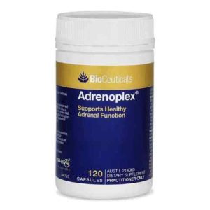 Bioceuticals Adrenoplex 120 Capsules Stress Support Mild Anxiety Relief Ksm - 66