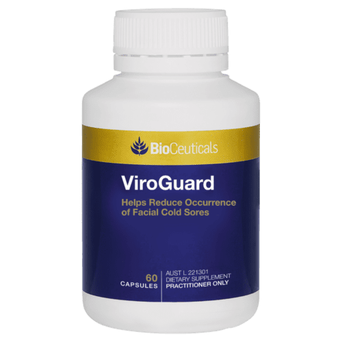 Bioceuticals Viroguard 60 Capsules Cold Sore Relief Immune Function Support