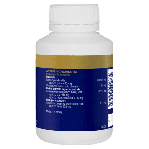 Bioceuticals Viroguard 60 Capsules Cold Sore Relief Immune Function Support