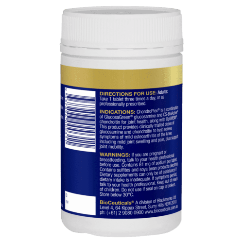 Bioceuticals Chondroplex 120 Tablets Glucosamine Chondroitin Msm Joint Pain