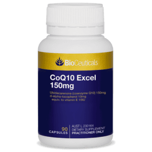 Bioceuticals Coq10 Excel 150mg 90 Capsules Coenzyme Q10 & Vitamin E Antioxidants
