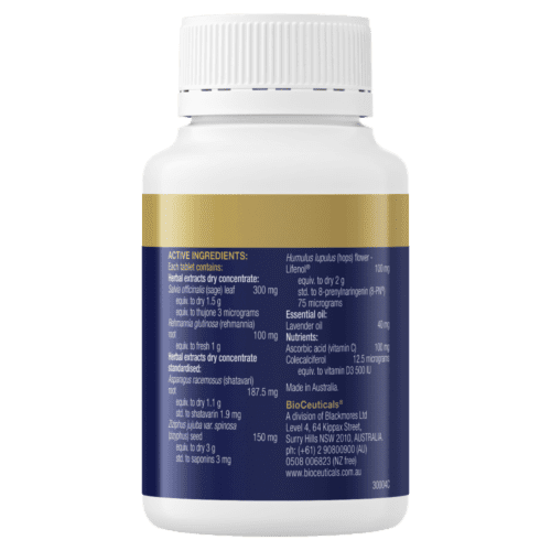 Bioceuticals Menoplus 8 - Pn 60 Tablets Menopause Sleeplessness Nervous System