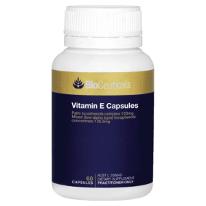 Bioceuticals Vitamin E 60 Capsules Healthy Cholesterol Cardiovascular System