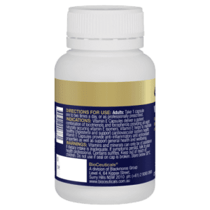 Bioceuticals Vitamin E 60 Capsules Healthy Cholesterol Cardiovascular System - Image 3