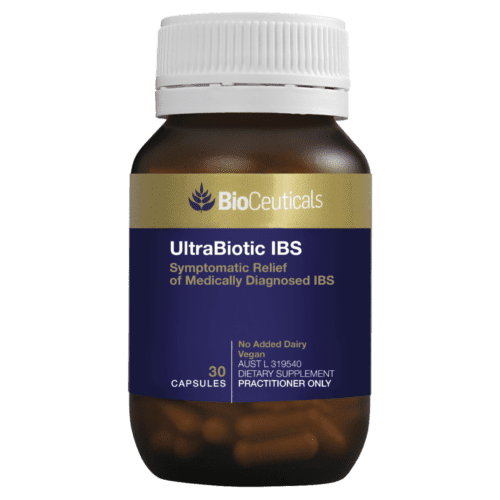 Bioceuticals Ultrabiotic Ibs 30 Capsules Symptomatic Relief Probiotic Vegan
