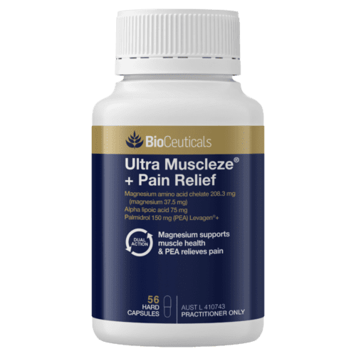Bioceuticals Ultra Muscleze + Pain Relief 56 Capsules Magnesium Supports