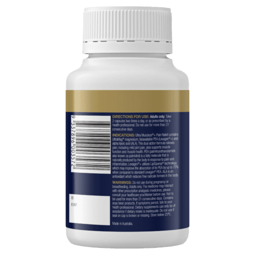 Bioceuticals Ultra Muscleze + Pain Relief 56 Capsules Magnesium Supports