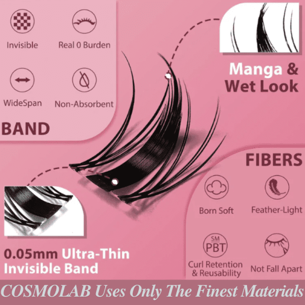 COSMOLAB Lash Kit (Sweet Pea, Dusty Rose)