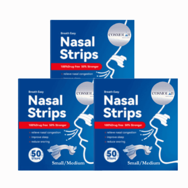 Lot of 3 COSMOLAB Nasal Strips 50Pcs SM Clear=150