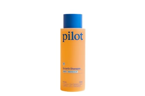Pilot Growth Shampoo 250ml Hair Growth Anti - Dandruff Shampoo Thickening Shampoo For Men Target Thinning Hair Minimise Breakage With Deep Cleaning Action To Reduce Pesky Dandruff