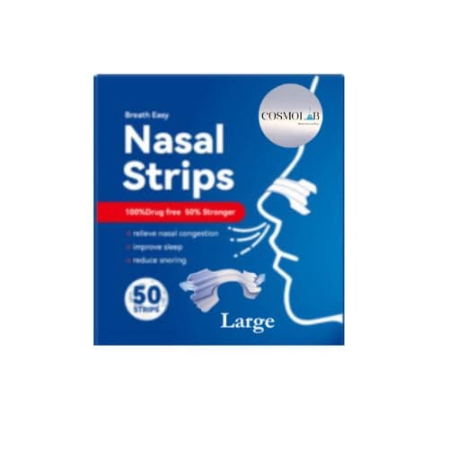 COSMOLAB Nasal Strips 50Pcs Large Clear