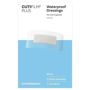 Cutifilm Plus Waterproof Dressings 7 2 cm X 5 cm Size White Pack Of 3