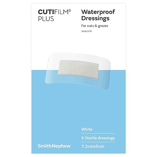 Cutifilm Plus Waterproof Dressings 7 2 cm X 5 cm Size White Pack Of 3