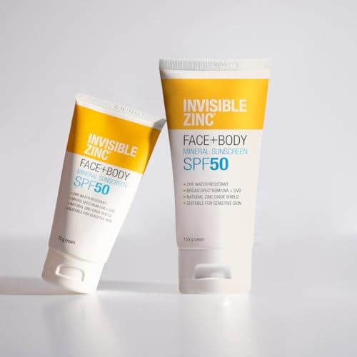 Invisible Zinc SPF50 Face And Body Sunscreen 75G
