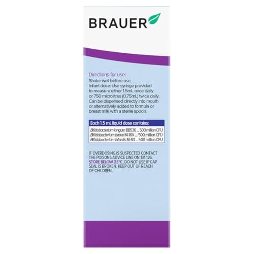 Brauer Baby and Child Immune Defence Probiotic Liquid 45 ml