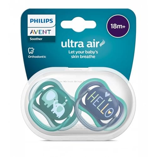 Philips Avent Ultra Air Pacifier 18Mths Firm Teat For Growing Teeth Scf349 19