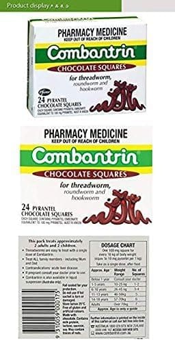 3* Combantrin Chocolate Squares  24