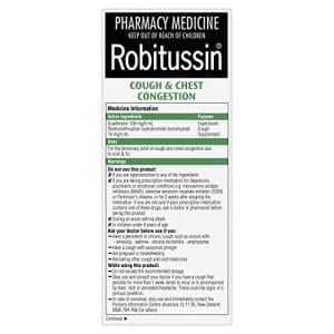 Robitussin Cough & Chest Congestion Cough Liquid 200mL - Image 4