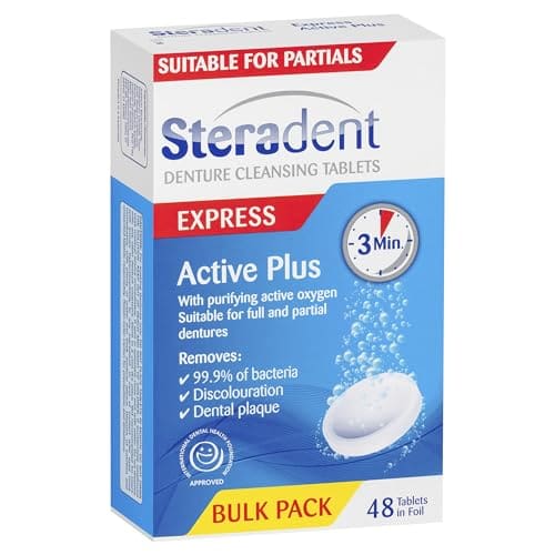 Steradent Active Plus Denture Cleansing Tablets 48 Pack