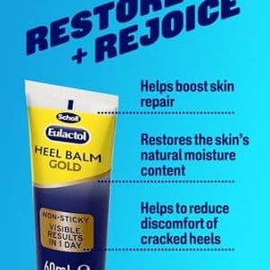 Scholl Eulactol Footcare Cracked Heel Balm Gold 120ml - Image 4