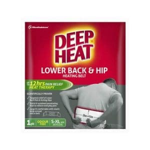3* Deep Heat Lower Back And Hip Heating Belt 1 Pack