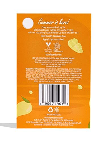 Bondi Sands SPF 50 Lip Balm 10G Tropical Mango