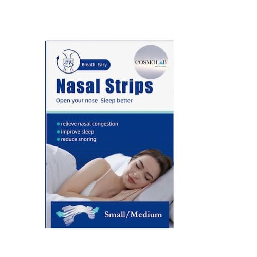 COSMOLAB Nasal Strips 30Pcs S M Clear