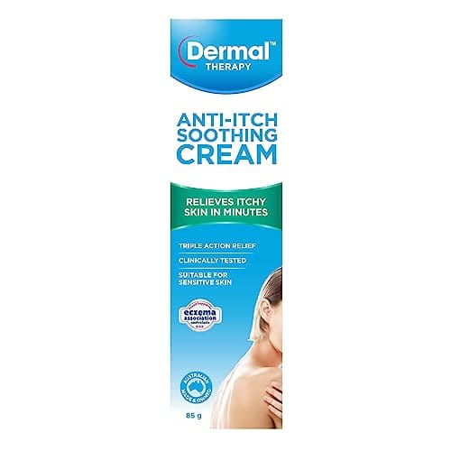Dermal Therapy Anti - Itch Soothing Cream Calms Relieves And Soothes Itchy Skin Within Minutes 85G