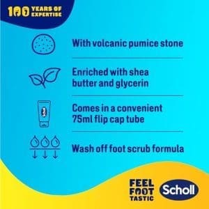 Scholl Expertcare Polish Glow Foot Scrub Infused With Volcanic Pumice Stone Scrub For Soft Radiant Feet 75ml - Image 7