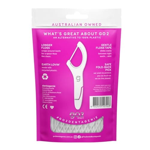 Go2 Dentagenie Smooth Flosspyx Minty 36 Pack