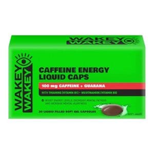Wakey Wakey Caffeine Energy Liquid Caps 20 pack