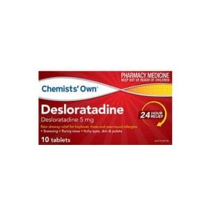 Chemists' Own Desloratadine Hayfever & Allergy Relief Tablets