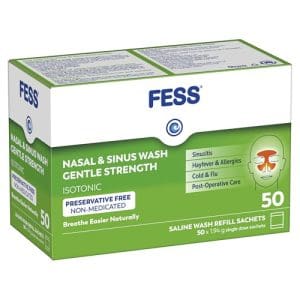FESS Nasal & Sinus Wash Refill Gentle Strength 50s - Image 2