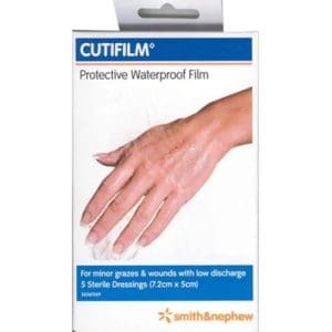 Cutifilm Protective Waterproof Film Sterile Plaster Dressings 7 2 cm X 5 cm Size Pack Of 5