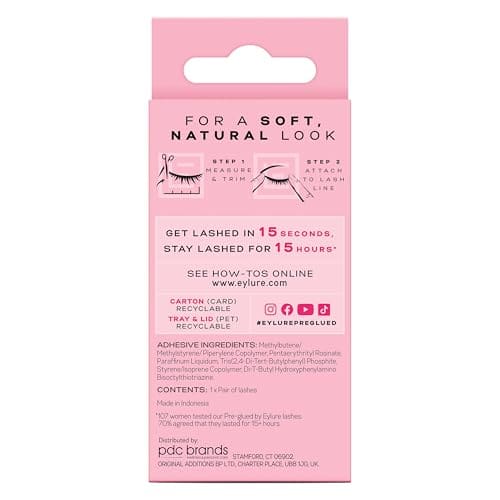 Eylure London Pre Glued Eyelashes, Accent 003