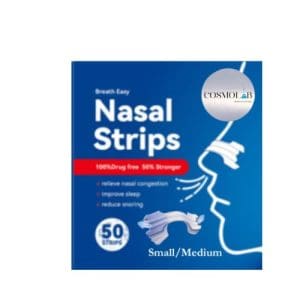 COSMOLAB Nasal Strips 50 Pcs S M Clear Valued Pack Improve Sleep Quality Relieve Nasal Congestion Reduce Snoring Mouth Breathing Support For Allergies Colds Deviated Septum S Better Breathing