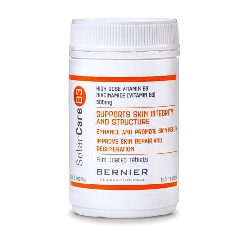 SolarcareB3 High Dose Vitamin B3 Niacinamide Tablets 500mg