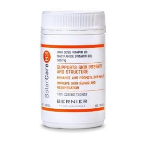 SolarcareB3 High Dose Vitamin B3 Niacinamide Tablets 500mg