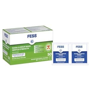 FESS Nasal & Sinus Wash Refill Gentle Strength 50s - Image 4