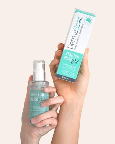 Dermascar Stretch Mark Oil - Stretch Marks Removal Oil - Scar And Stretch Marks Treatment For Men And Women - Stretch Marks Removal For Pregnancy - 60ml
