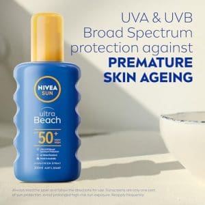 Nivea Sun Ultra Beach Sunscreen Spray SPF 50 Plus 200ml - Image 4