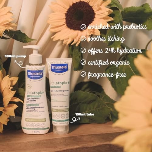 Mustela Stelatopia Lipid - Replenishing Cream - For Eczema - Prone Skin - 300ml